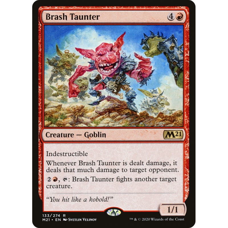 Brash Taunter (M21-133) - Core Set 2021 Foil