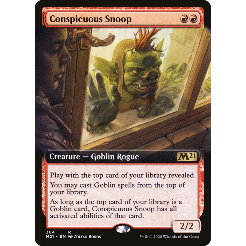 Conspicuous Snoop (M21-364) - Core Set 2021: (Extended Art) Foil