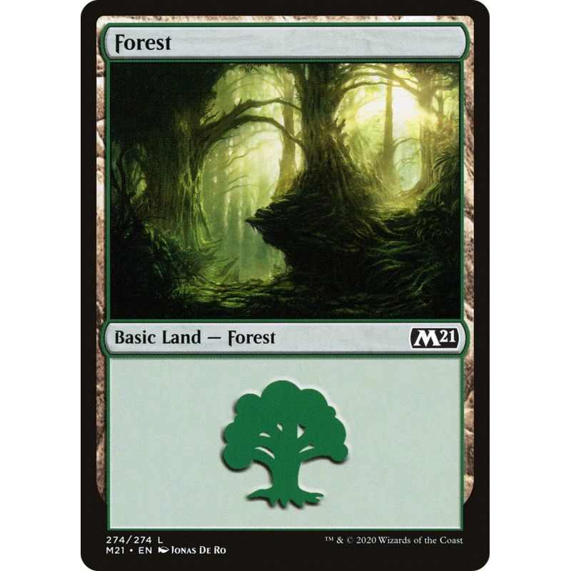 Forest (M21-274) - Core Set 2021 Foil
