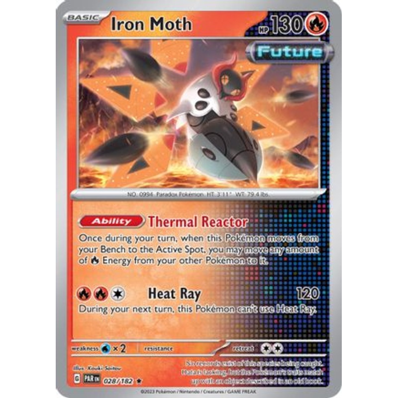 Iron Moth 028/182  - Holofoil SV04 Paradox Rift - Rare