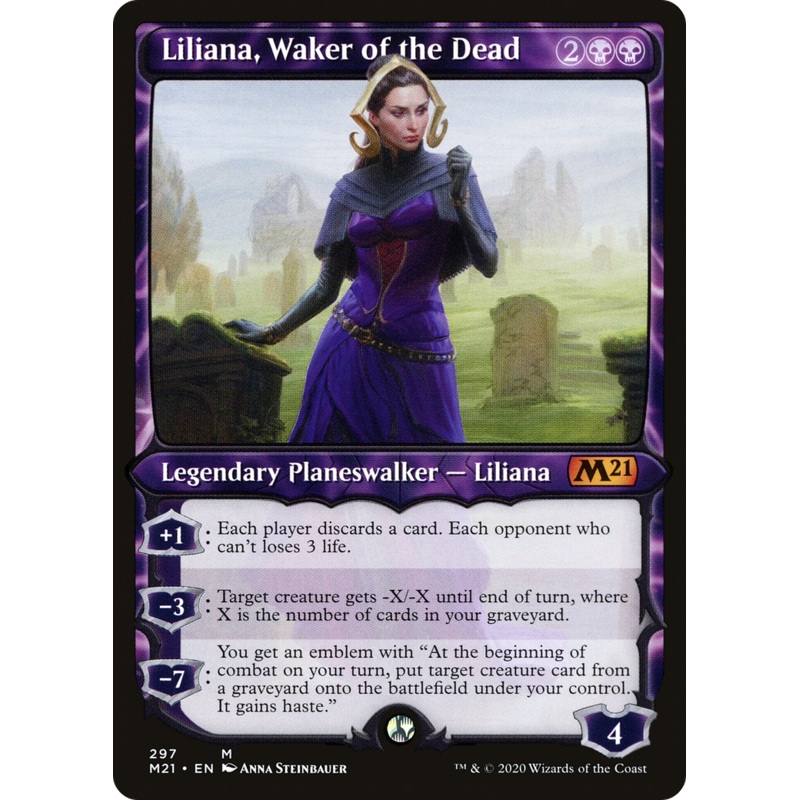 Liliana, Waker of the Dead (M21-297) - Core Set 2021: (Showcase)