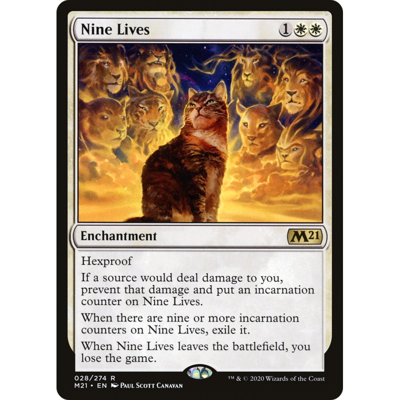 Nine Lives (M21-028) - Core Set 2021 Foil