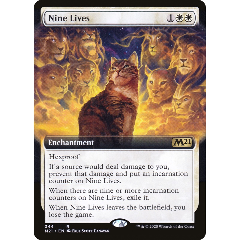 Nine Lives (M21-344) - Core Set 2021: (Extended Art) Foil