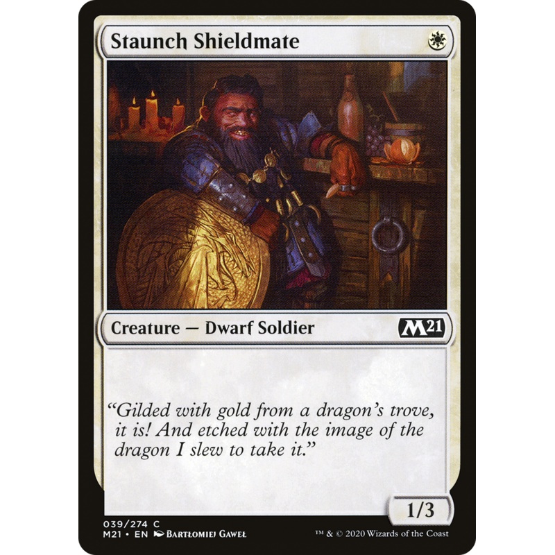Staunch Shieldmate (M21-039) - Core Set 2021 Foil