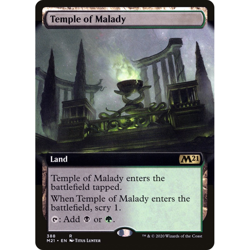 Temple of Malady (M21-388) - Core Set 2021: (Extended Art)