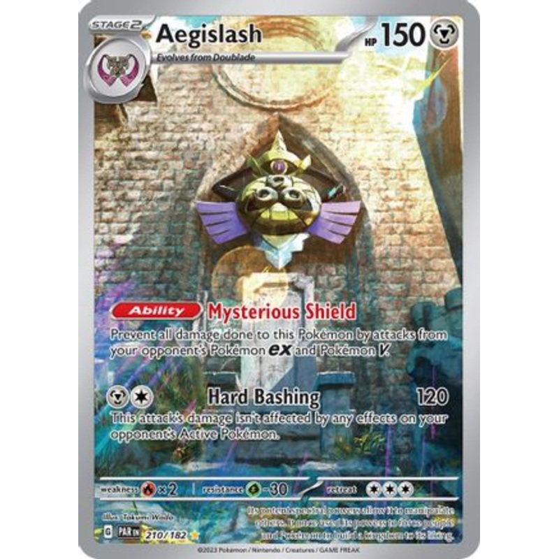 Aegislash 210/182  - Holofoil SV04 Paradox Rift - Illustration Rare