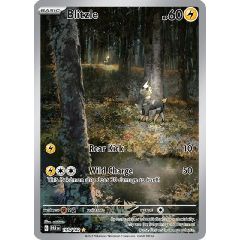 Blitzle 195/182  - Holofoil SV04 Paradox Rift - Illustration Rare