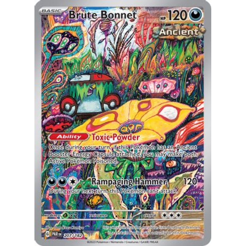 Brute Bonnet 207/182  - Holofoil SV04 Paradox Rift - Illustration Rare