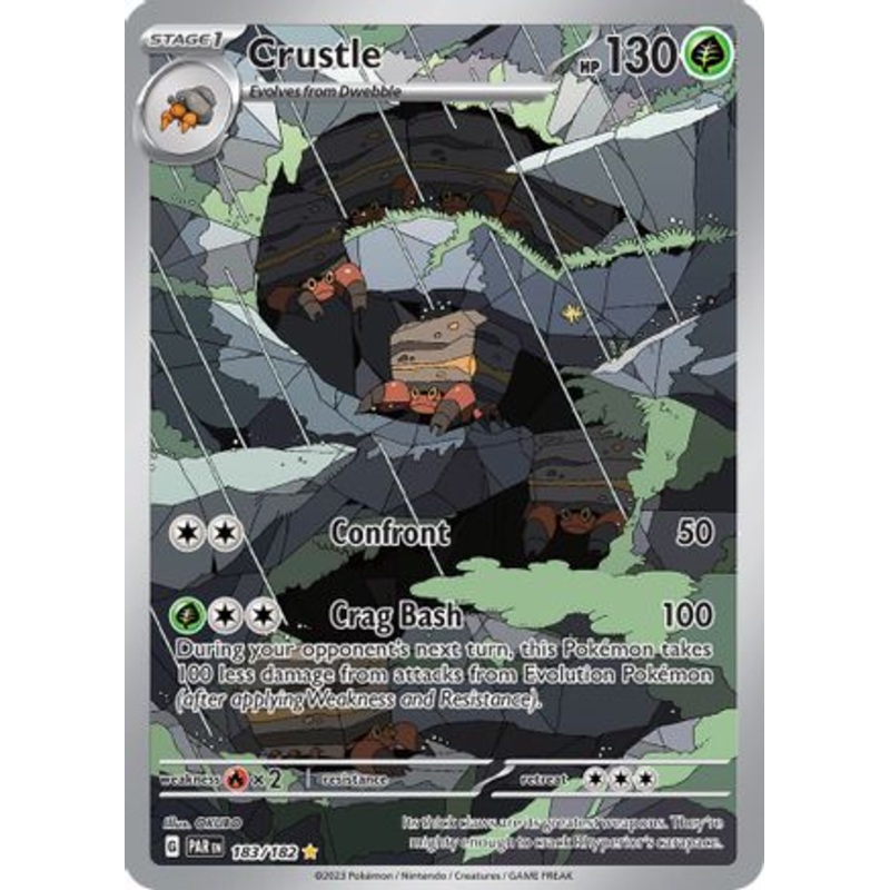 Crustle 183/182  - Holofoil SV04 Paradox Rift - Illustration Rare