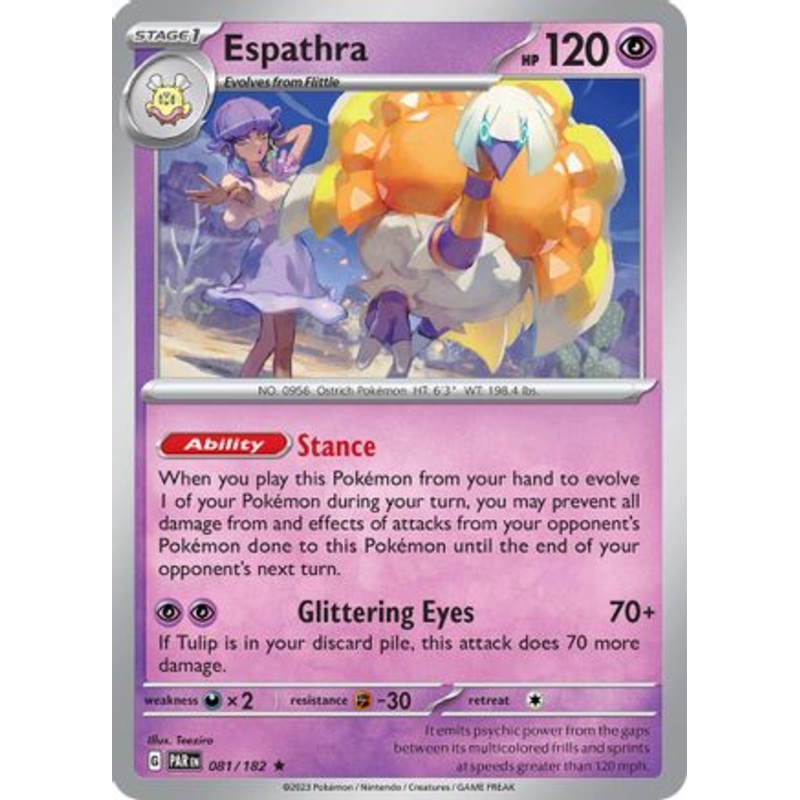 Espathra 081/182  - Holofoil SV04 Paradox Rift - Rare