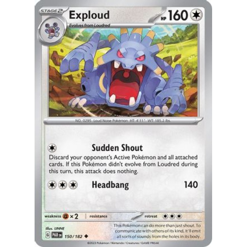 Exploud 150/182  SV04 Paradox Rift - Uncommon