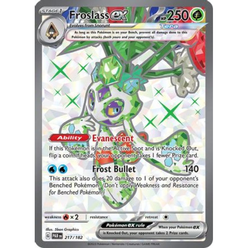 Froslass ex 217/182  - Holofoil SV04 Paradox Rift - Ultra Rare