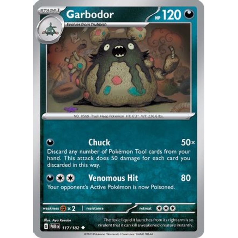 Garbodor 117/182  SV04 Paradox Rift - Uncommon