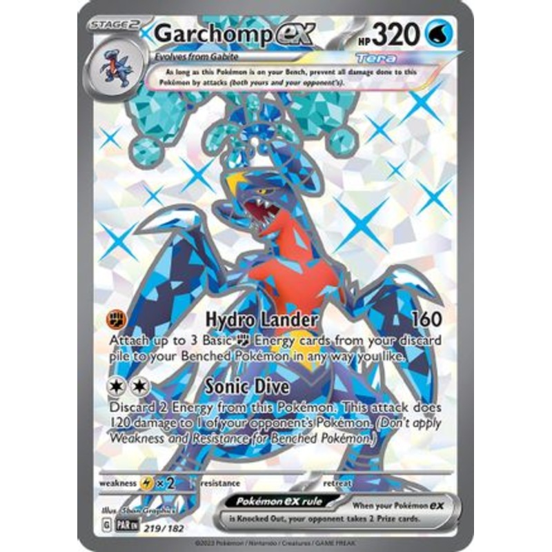 Garchomp ex 219/182  - Holofoil SV04 Paradox Rift - Ultra Rare