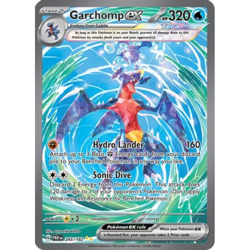 Garchomp ex 245/182  - Holofoil SV04 Paradox Rift - Special Illustration Rare