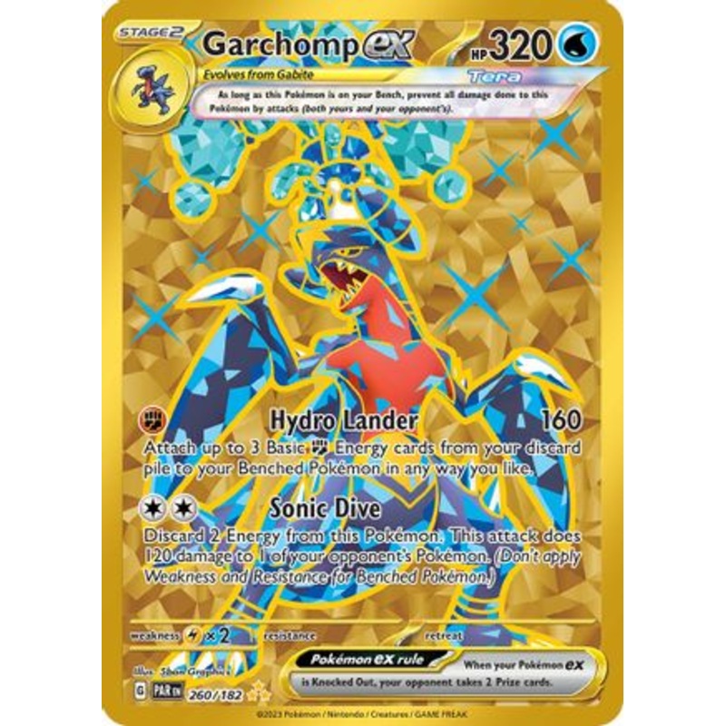 Garchomp ex 260/182  - Holofoil SV04 Paradox Rift - Hyper Rare