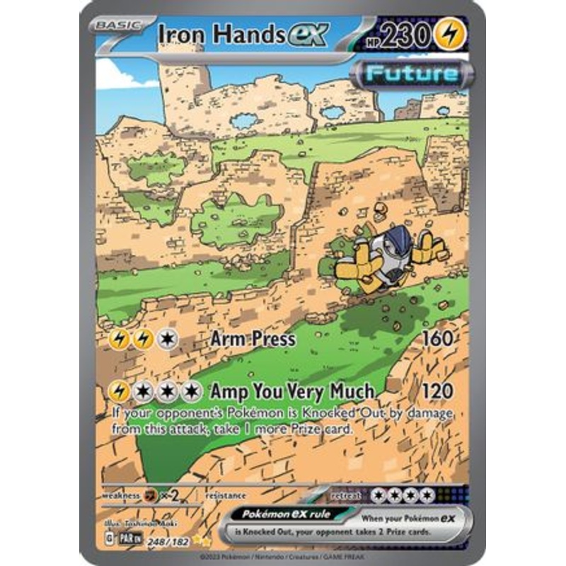 Iron Hands ex 248/182  - Holofoil SV04 Paradox Rift - Special Illustration Rare
