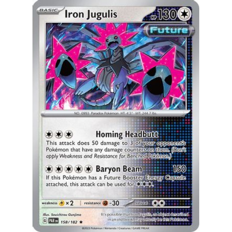 Iron Jugulis 158/182  - Holofoil SV04 Paradox Rift - Rare
