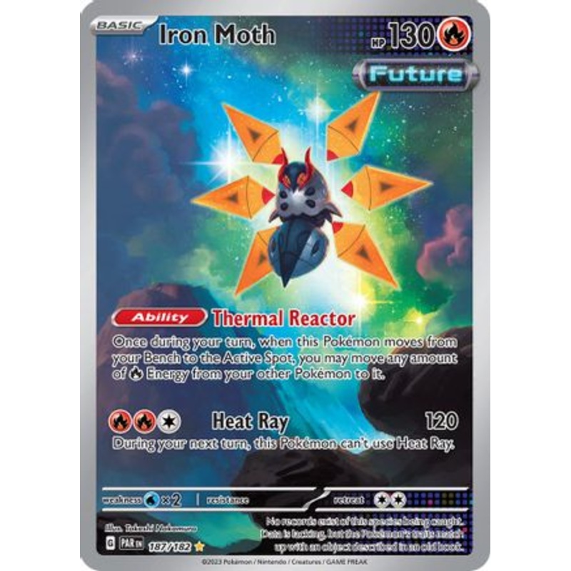 Iron Moth 187/182  - Holofoil SV04 Paradox Rift - Illustration Rare