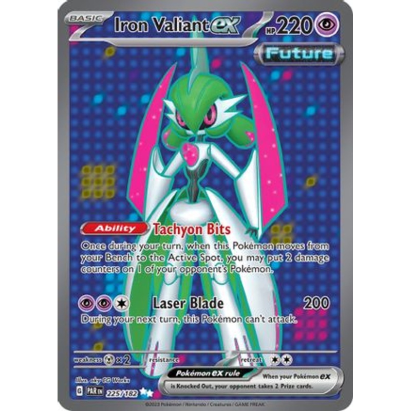 Iron Valiant ex 225/182  - Holofoil SV04 Paradox Rift - Ultra Rare