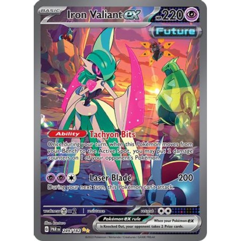 Iron Valiant ex 249/182  - Holofoil SV04 Paradox Rift - Special Illustration Rare
