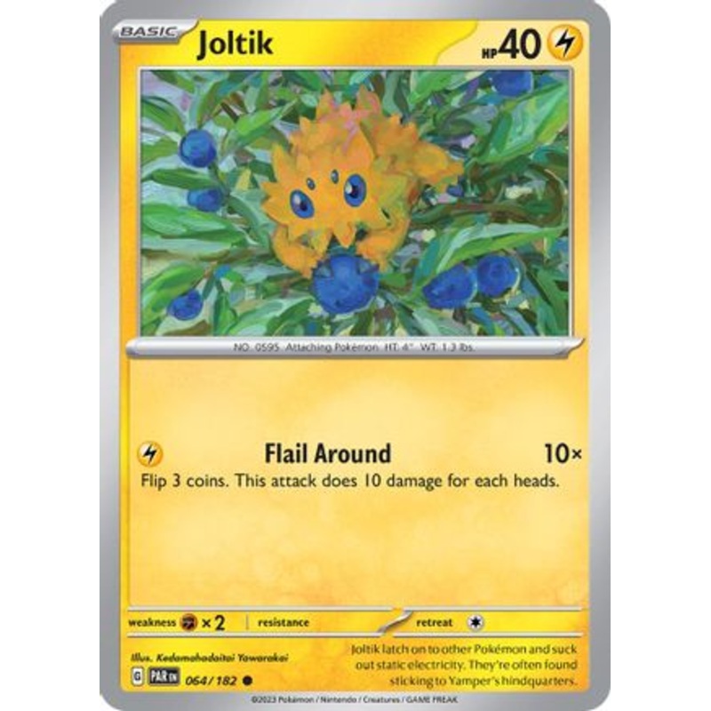 Joltik 064/182  - Reverse Holofoil SV04 Paradox Rift - Common