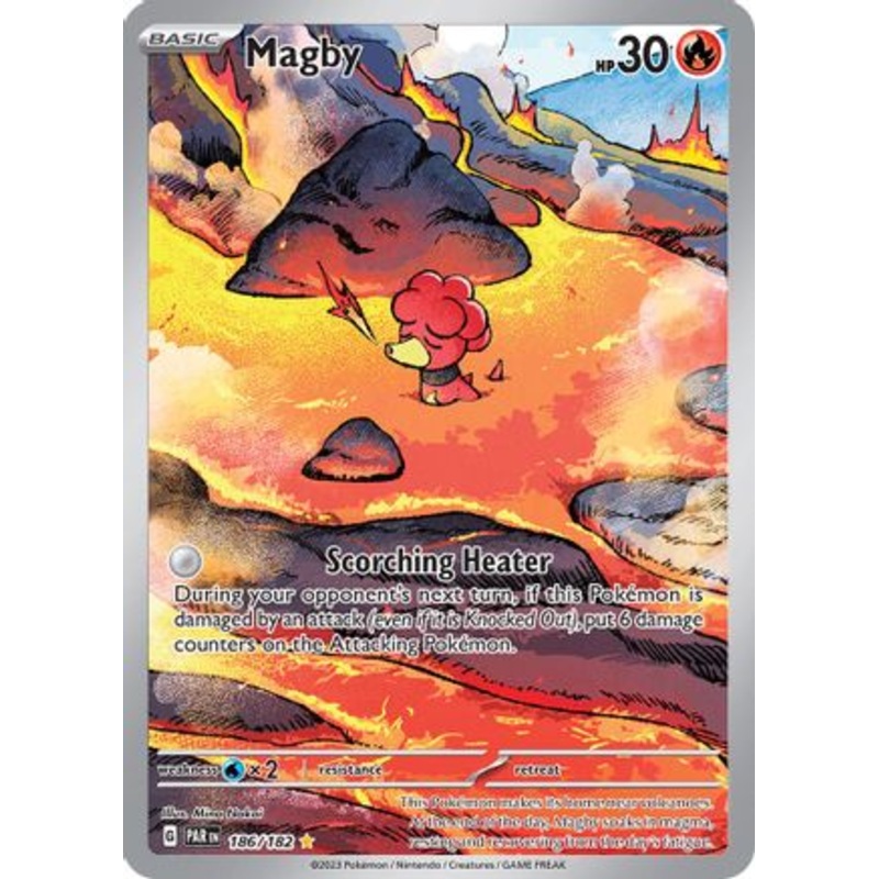 Magby 186/182  - Holofoil SV04 Paradox Rift - Illustration Rare
