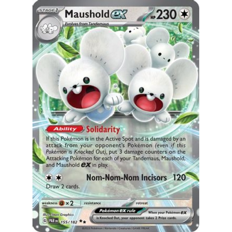 Maushold ex 155/182  - Holofoil SV04 Paradox Rift - Double Rare