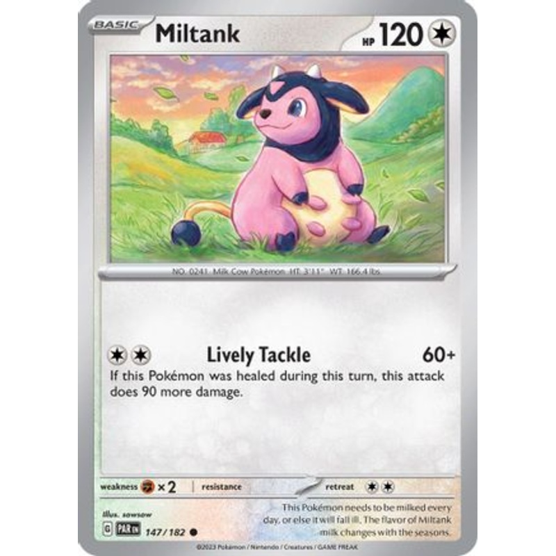 Miltank 147/182  - Reverse Holofoil SV04 Paradox Rift - Common