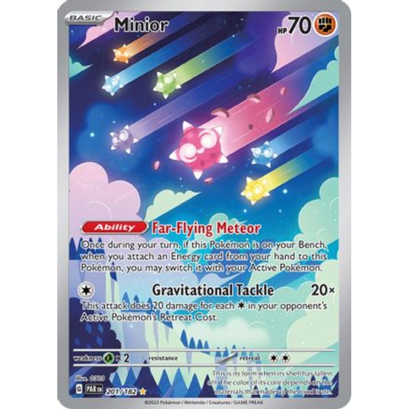 Minior 201/182  - Holofoil SV04 Paradox Rift - Illustration Rare