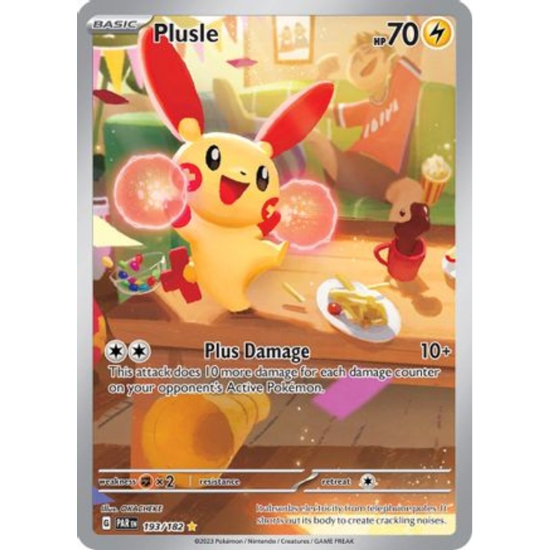 Plusle 193/182  - Holofoil SV04 Paradox Rift - Illustration Rare
