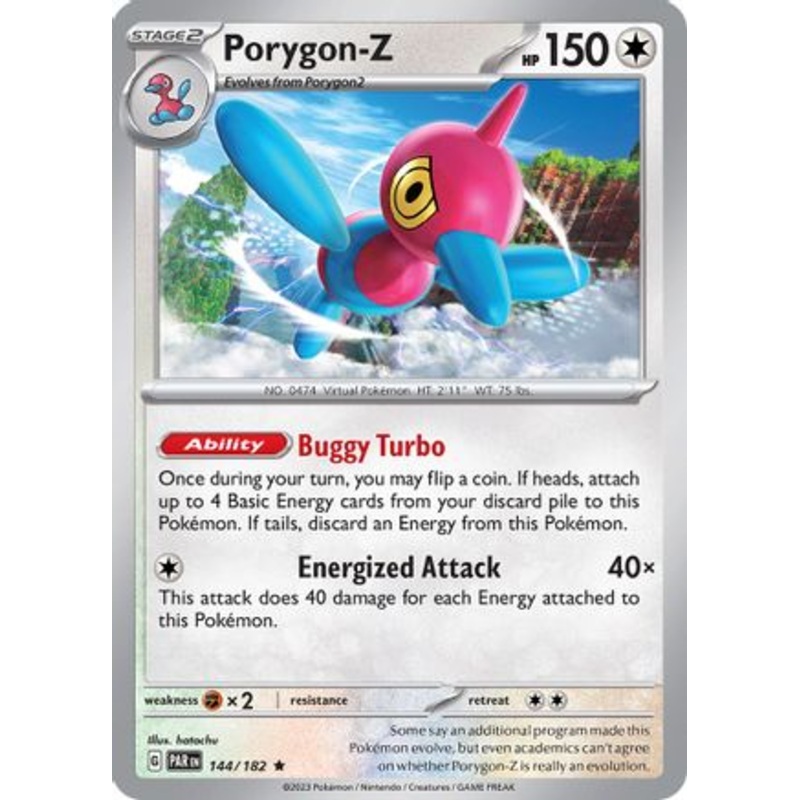 Porygon-Z 144/182  - Holofoil SV04 Paradox Rift - Rare