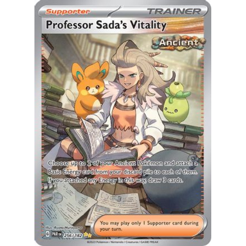 Professor Sada's Vitality 256/182  - Holofoil SV04 Paradox Rift - Special Illustration Rare