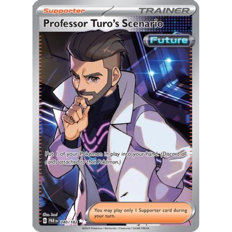 Professor Turo's Scenario 240/182  - Holofoil SV04 Paradox Rift - Ultra Rare