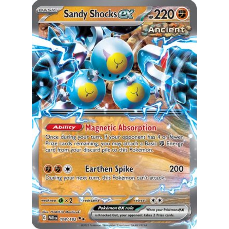 Sandy Shocks ex 108/182  - Holofoil SV04 Paradox Rift - Double Rare