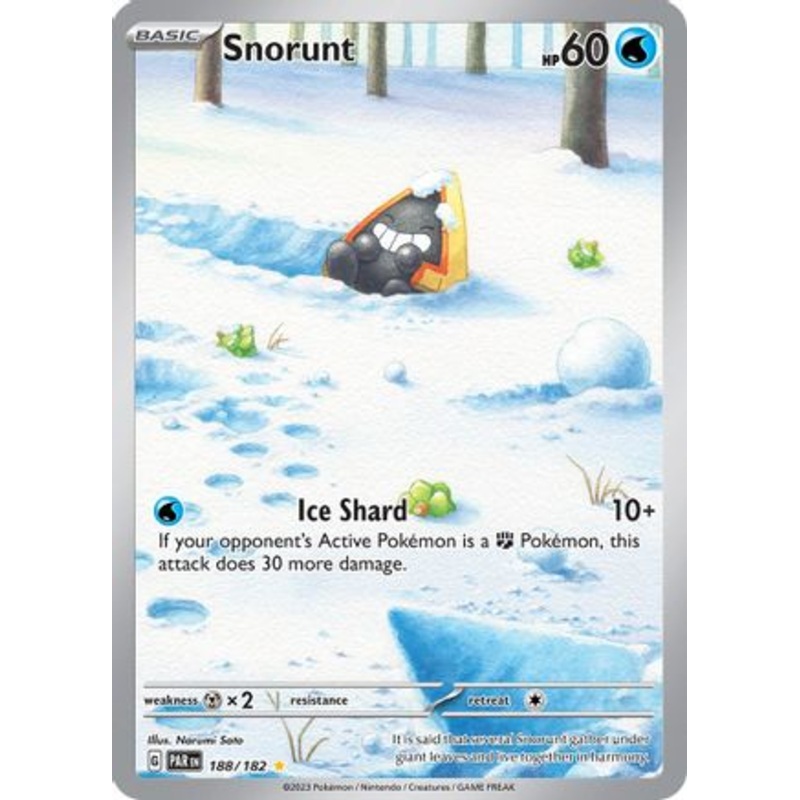 Snorunt 188/182  - Holofoil SV04 Paradox Rift - Illustration Rare