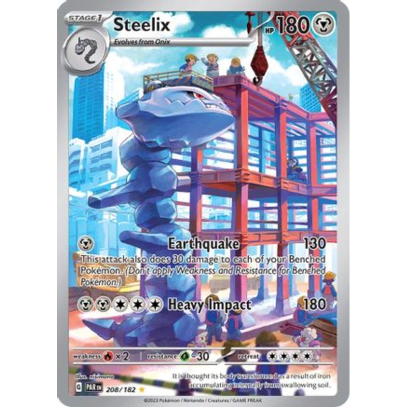 Steelix 208/182  - Holofoil SV04 Paradox Rift - Illustration Rare