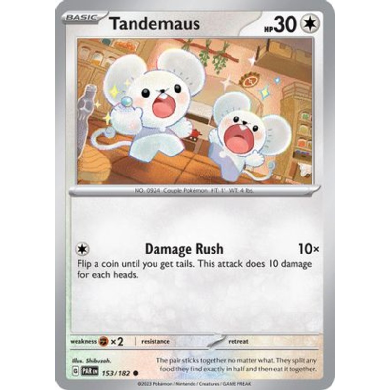Tandemaus 153/182  - Reverse Holofoil SV04 Paradox Rift - Common