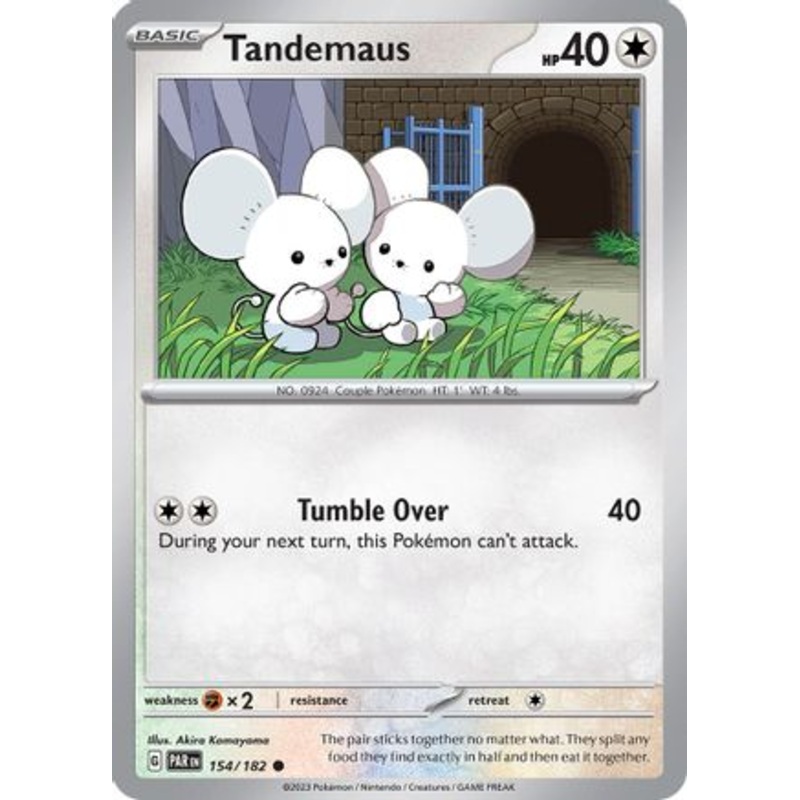 Tandemaus 154/182  - Reverse Holofoil SV04 Paradox Rift - Common