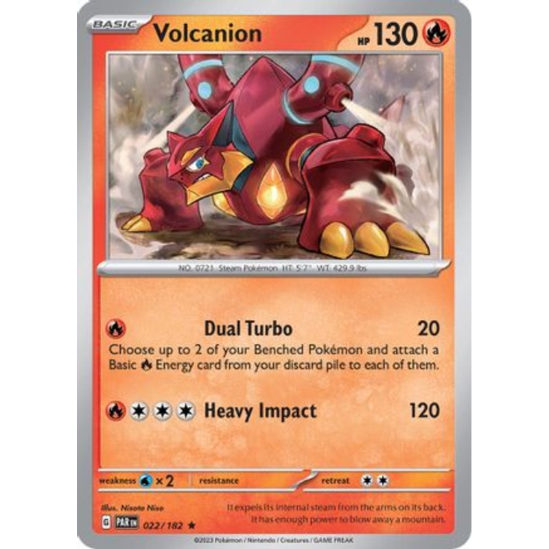 Volcanion 022/182  - Holofoil SV04 Paradox Rift - Rare