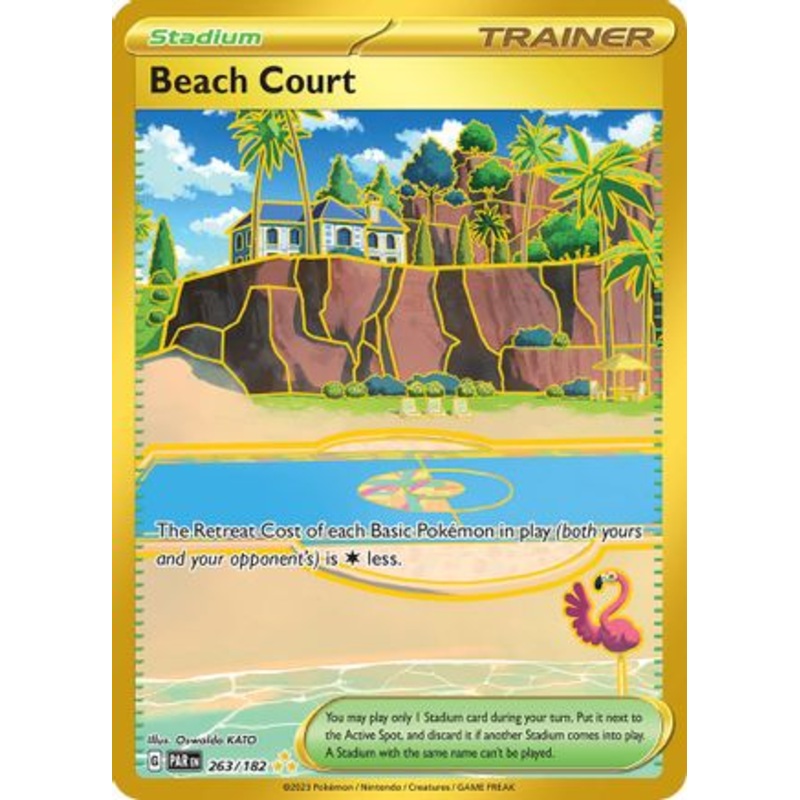 Beach Court 263/182  - Holofoil SV04 Paradox Rift - Hyper Rare