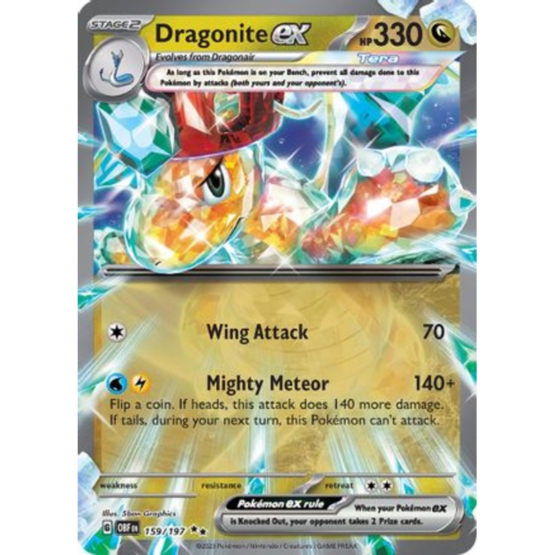 Dragonite ex 159/197  - Holofoil SV03 Obsidian Flames - Double Rare
