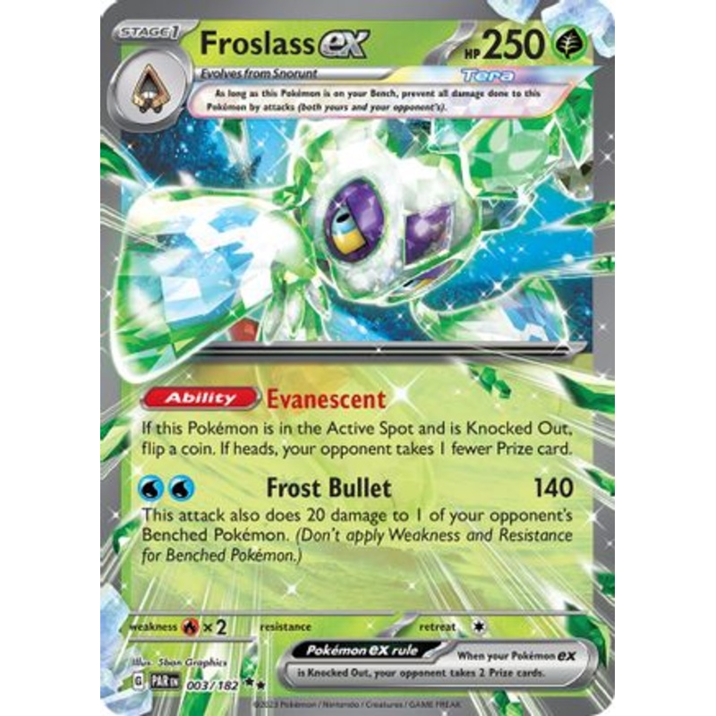 Froslass ex 003/182  - Holofoil SV04 Paradox Rift - Double Rare