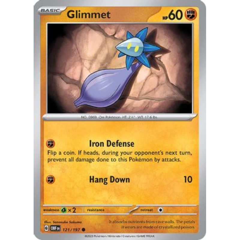 Glimmet 121/197  SV03 Obsidian Flames - Common
