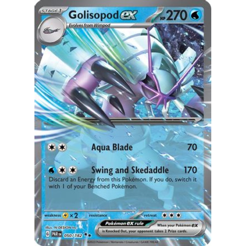 Golisopod ex 050/182  - Holofoil SV04 Paradox Rift - Double Rare