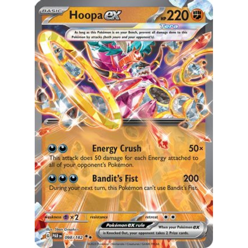 Hoopa ex 098/182  - Holofoil SV04 Paradox Rift - Double Rare