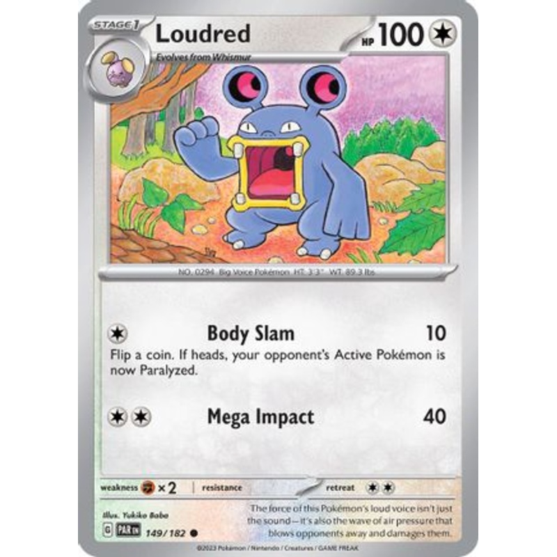Loudred 149/182  SV04 Paradox Rift - Common