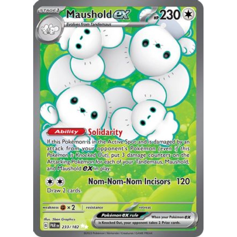 Maushold ex 233/182  - Holofoil SV04 Paradox Rift - Ultra Rare