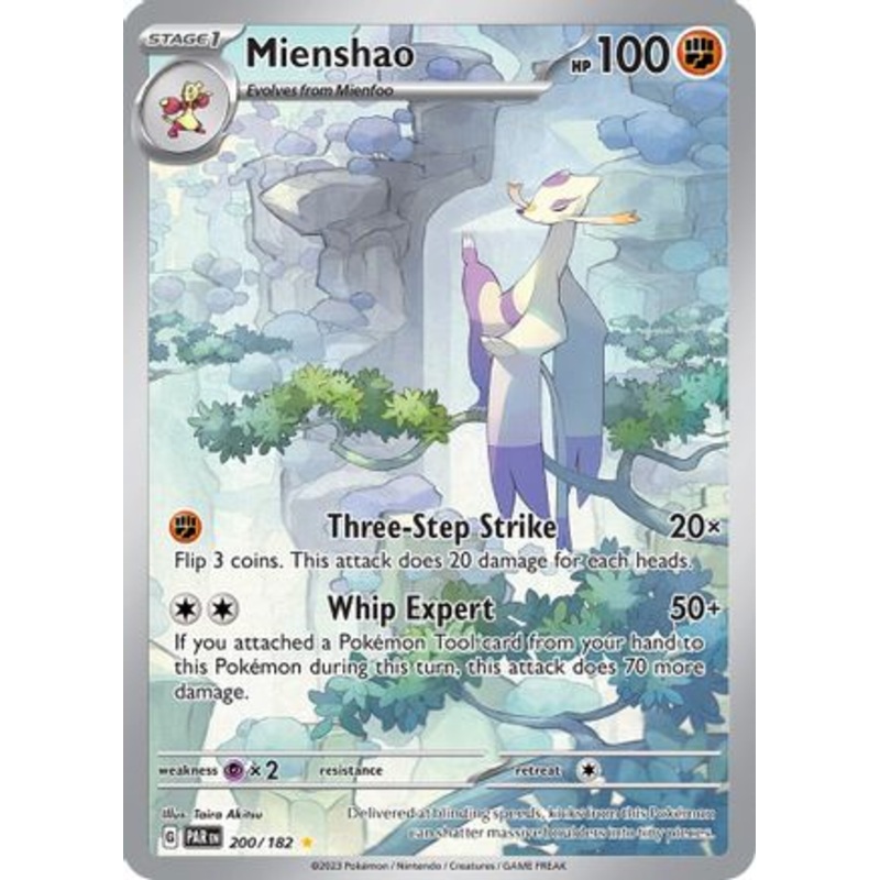 Mienshao 200/182  - Holofoil SV04 Paradox Rift - Illustration Rare
