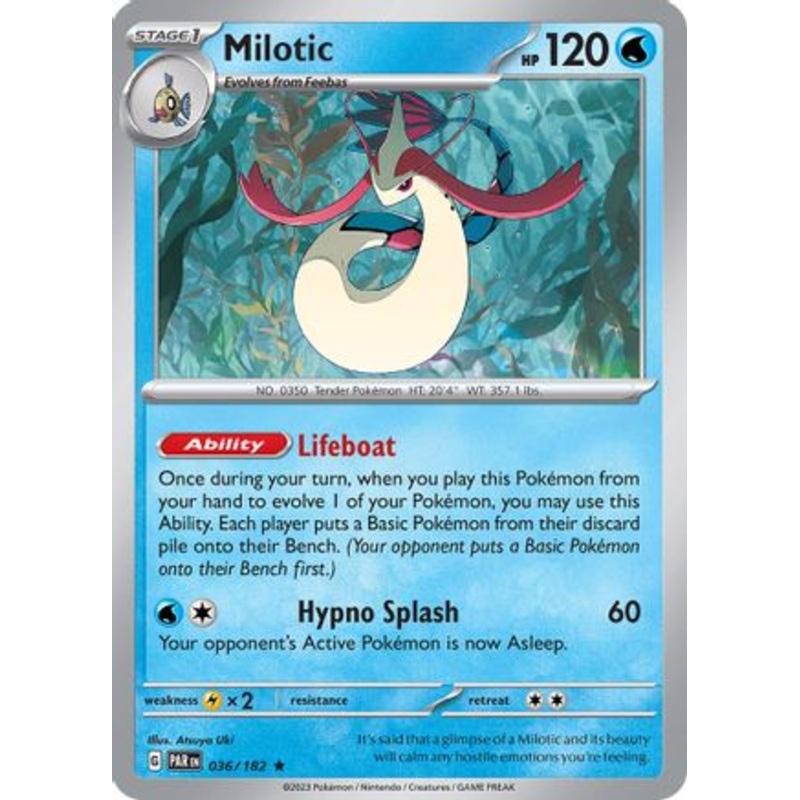 Milotic 036/182  - Reverse Holofoil SV04 Paradox Rift - Rare